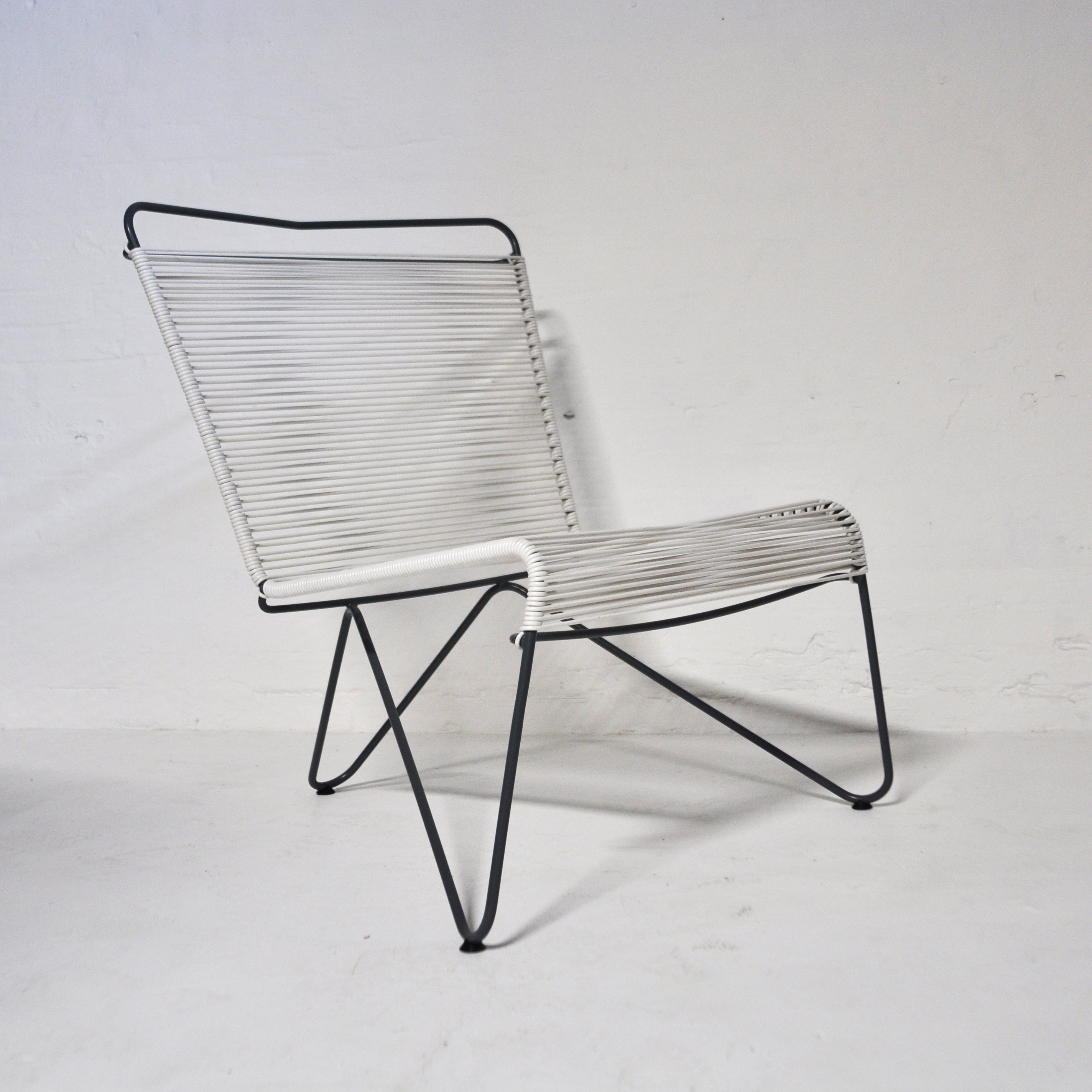Custom Lounge Chair — Steel & Cord